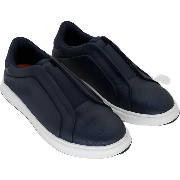 Vance Co. Matteo Men's Navy Slip On Sneakers Size 10.5M - Fast Shipping - Picture 4 of 6